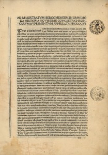 Supplementum chronicarum. 