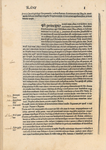 Fratris Jacobi philippi Bergomensis ordinis Fratrum Eremitarum diui Aug. in omnimoda historia nouissime congesta Supplementum Cronicarum appellata 