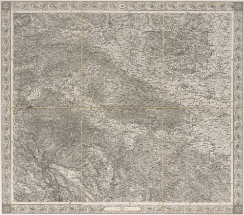 General-Karte des Oesterreichischen Kaiserstaates : mit einem grossen Theile der Angrenzenden Länder seiner Kaiserl. Königl. Apostolischen Majestät Franz Josef dem Ersten Kaiser von Oesterreich & in Allertiefster Ehrfurcht Gewidmet : XVIII / im K.K. Militärisch - Geografischen Institute ; bearbeitet und herausgegeben durch Josef Scheda
