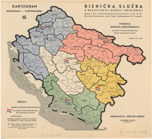 Riznička služba u Nezavisnoj Državi Hrvatskoj  : stanje 1. XI. 1942.