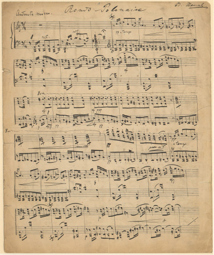 Rondo - Polonaise op.18 /B. [Blagoje] Bersa.
