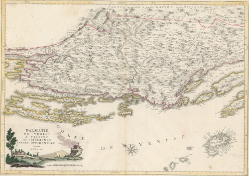 Dalmatie de Venise a present Autrichienne   : partie occidentale  / [Antonio Zatta].