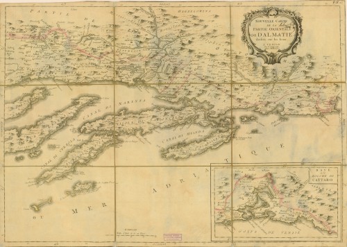 Nouvelle carte de la partie orientale de Dalmatie   / par P. Santini ; chez M. Remon. [Remondini Giuseppe Antonio].