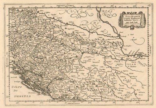 Sclavonia Croatia, Bosnia cum Dalmatiae parte   / [Gerardus Mercator].