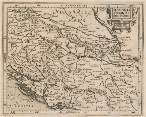 Slavonia Croatia Bosnia, Dalmat.[ia]   / [Gerardus Mercator].
