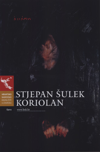Stjepan Šulek: Koriolan : HNK, Zagreb / [dizajn] Boris Bućan.
