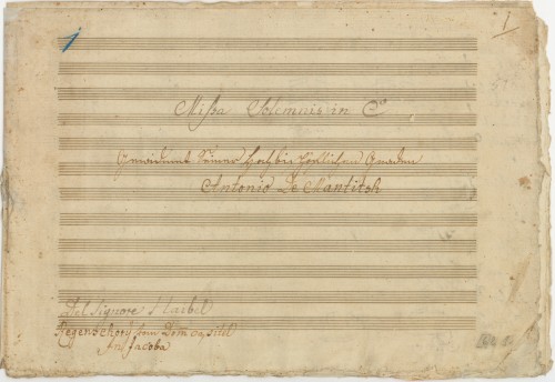 Missa solemnis in C /del signore [Johann Petrus Jakob] Haibel.