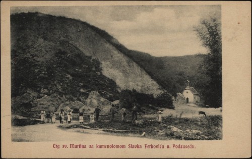 Trg sv. Martina sa kamenolomom Slavka Ferkovića u. Podsusedu.