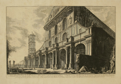 Veduta della Basilica di S. Paolo fuor delle mura /[gravirao Giovanni Battista] Piranesi.