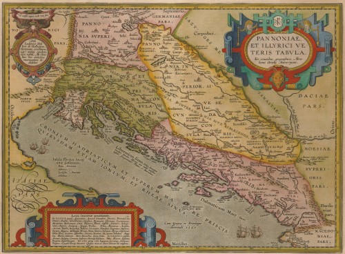 Pannoniae et Illyrici Veteris tabula   / ex conatibus geographicis Abrahami Ortelii Antverpiani.