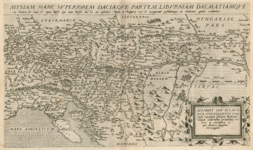 Ilirici seu Sclavoniae continentis Croatiam, Carniam, Istriam, Bosniam, eisquae conterminas provincias, recens ac emedatus typus   / auctore Augustino Hirsvogelio.