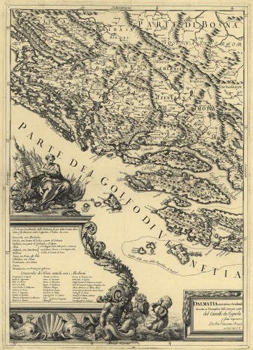 Dalmatia maritima occidentale e Dalmatia maritima orientale   / descritta dal Cantelli da Vignola ; Antonio Barbey sc.