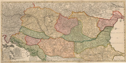 Novissima et accuratissima totius Regni Hungariae, Dalmatiae, Croatiae, Sclavoniae, Bosniae, Serviae, Transylvaniae   / autore Jacobo Sandrart.