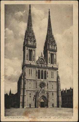 Zagreb (Croatie) : Prvostolna crkva = La cathédrale.