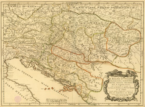 Il regno d'Ungaria, Transilvania, Schiavonia, Bosnia, Croatia, Dalmatia   / divisi da Guglielmo Sansone.