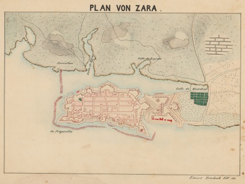Plan von Zara   / Eduard Trischack.