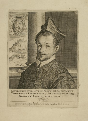 Princeps Wolfgangus Theodericus /[gravirao] Dominic.[us] Custodis.