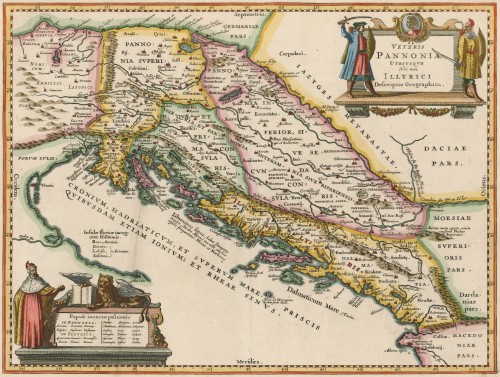 Veteris Pannoniae utriusque nec non Illyrici descriptio geographica   / [Johannes Janssonius].