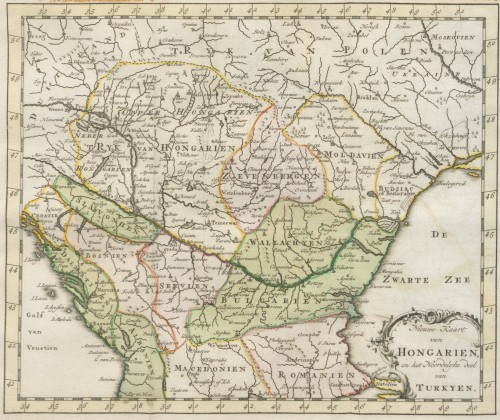 Nieuwe Kaart van Hongarien en het Noordelyke deel van Turkyen.