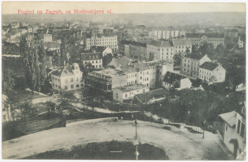 Pogled na Zagreb sa Mošinskijeve ul.