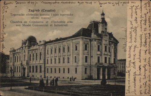 Zagreb (Croatie) : Trgovačko obrtnička komora i njen trgovačko obrtni muzej.