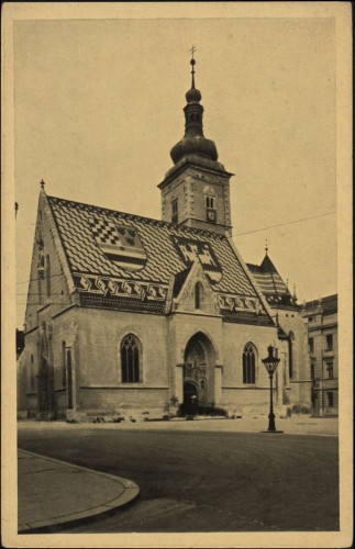 Zagreb - Gornji grad : Crkva Sv. Marka.