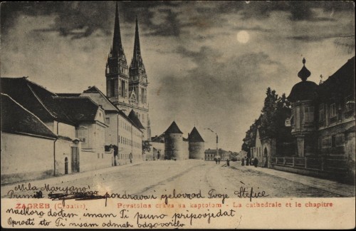 Zagreb (Croatie) = Prvostolna crkva sa kaptolom.