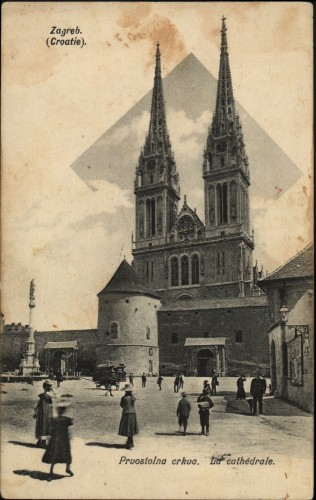 Zagreb (Croatie) : prvostolna crkva : chatedrale.