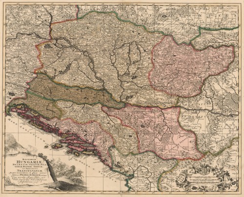 Regnorum Hungariae, Dalmatiae, Croatiae, Serviae et Principatus Transylvaniae   : typus accuratior et plane novus.