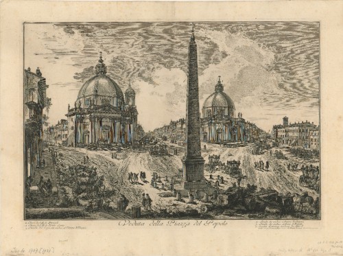 Veduta della Piazza del Popolo /[gravirao Giovanni Battista Piranesi].