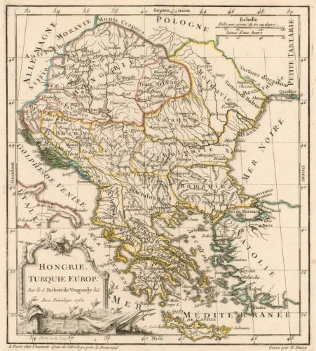 Hongrie, Turquie Europ?[i.e. Europeen]   / par le S. Robert de Vaugondy ; grave par E. Dussy.
