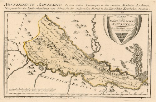 Karte von dem Koenigreiche Slavonien   / Franz Johan Joseph von Reilly.