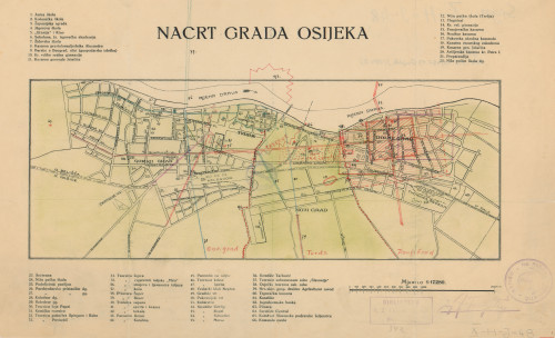 Nacrt grada Osijeka.