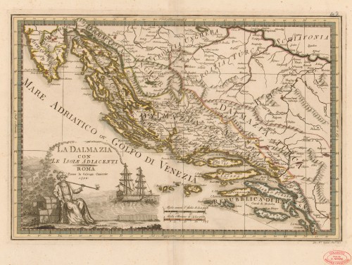 La Dalmazia con le isole adiacenti   / Gio. [Giovanni] M. [Maria] Cassini.