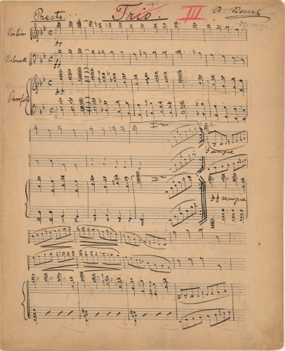 Trio [u klasičnom stilu] op. 7 /B. [Blagoje] Bersa.