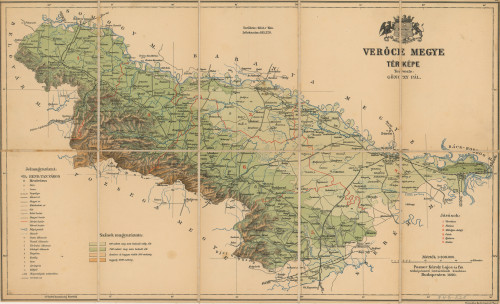 Verőce megye térképe   / tervezte Gönczy Pál.