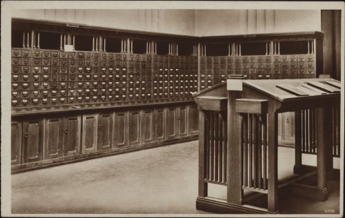 Sveučilišna knjižnica : Dvorana kataloga.