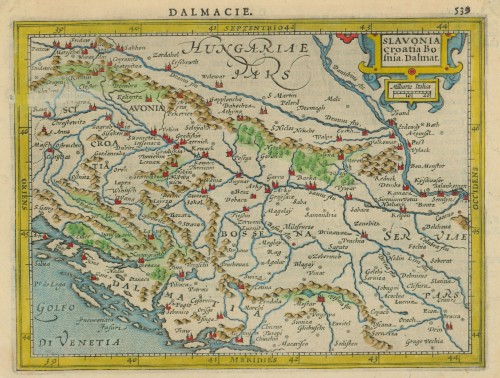 Sclavonia Croatia Bosnia Dalmat.   / [Gerardus Mercator].