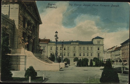 Zagreb (Croatie) : Trg Franje Josipa = Place François Joseph.