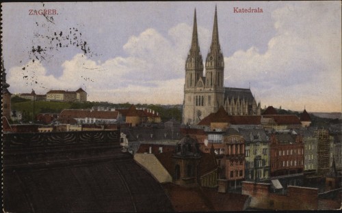 Zagreb   : Katedrala = La cathédrale.