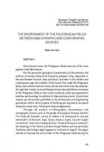 The environment of the Phlegraean Fields between bibliographic and iconographic sources / Matteo Borriello.