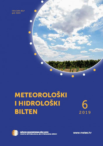 Meteorološki i hidrološki bilten : 33,6(2019) / glavna i odgovorna urednica Branka Ivančan-Picek.