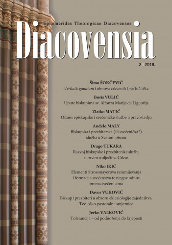 Diacovensia : teološki prilozi : 26,2(2018) / glavni i odgovorni urednik, editor-in-chief Šimo Šokčević.