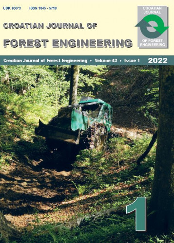 Croatian journal of forest engineering : 43,1(2022) journal for theory and application of forestry engineering / editors-in-chief Tibor Pentek, Tomislav Poršinsky.
