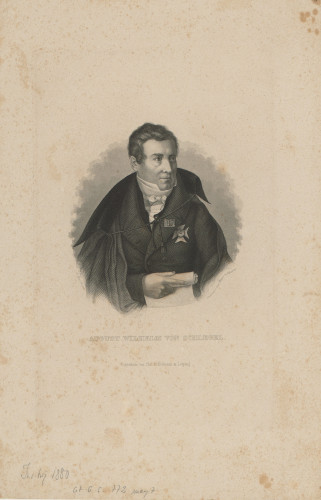 August Wilhelm von Schlegel  / Carl Mayer, [prema crtežu Petera Buscha]