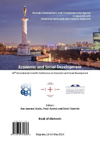 Economic and social development : book of abstracts : 14(2016) / ... International Scientific Conference