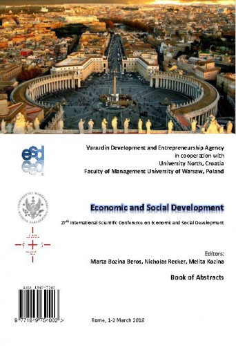 Economic and social development : book of abstracts : 27(2018) / ... International Scientific Conference