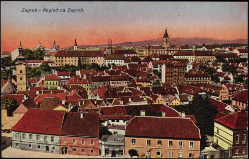 Pogled na Zagreb.