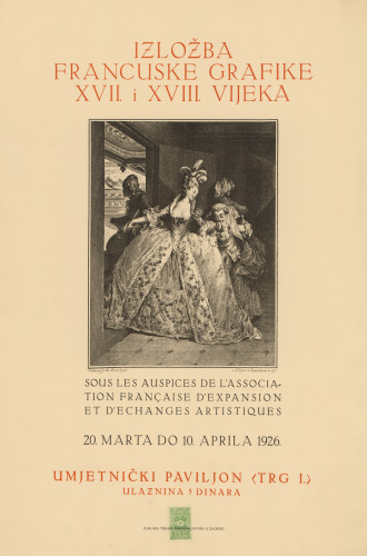 Izložba francuske grafike XVII. i XVIII. vijeka : Sous les auspices de l'association francaise d'expansion et d'exchanges artistiques.