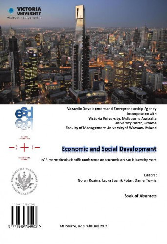 Economic and social development : book of abstracts : 19(2017) / ... International Scientific Conference